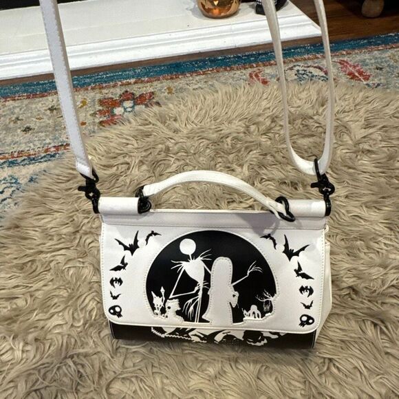 Loungefly NBC Nightmare Before Christmas Silhouette Handbag Crossbody Purse - Picture 7 of 7